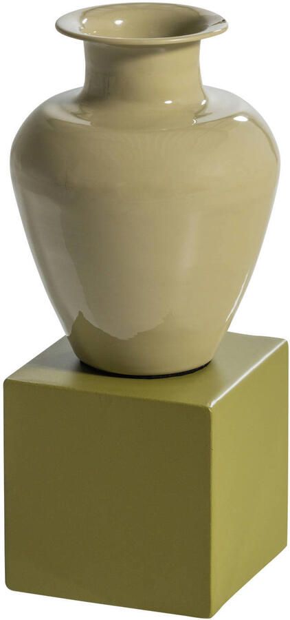 WOOOD vaas 29x13x13 cm groen