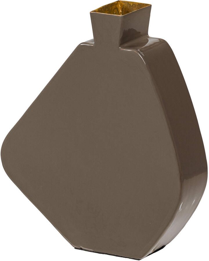 WOOOD vaas 30x26x7 cm mokkabruin