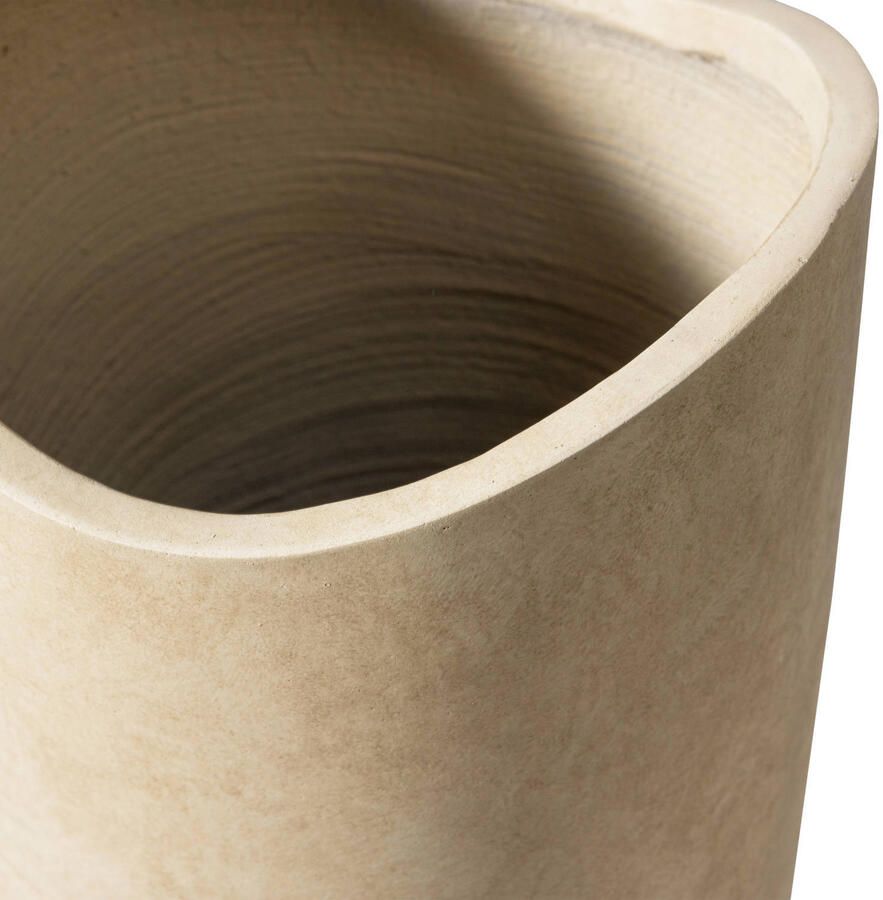 Woood vaas|plantenpot Mosi Fiber Clay Beige 75x25 cm - Foto 3