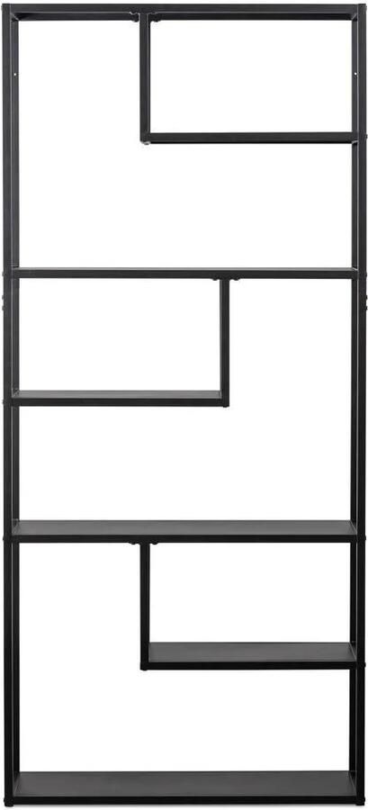 WOOOD | Teun Vakkenkast Zwart 85cm | Woonkamer meubels | KastWandkast