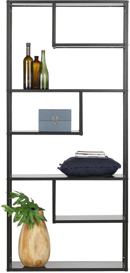 WOOOD | Teun Vakkenkast Zwart 85cm | Woonkamer meubels | KastWandkast - Foto 2