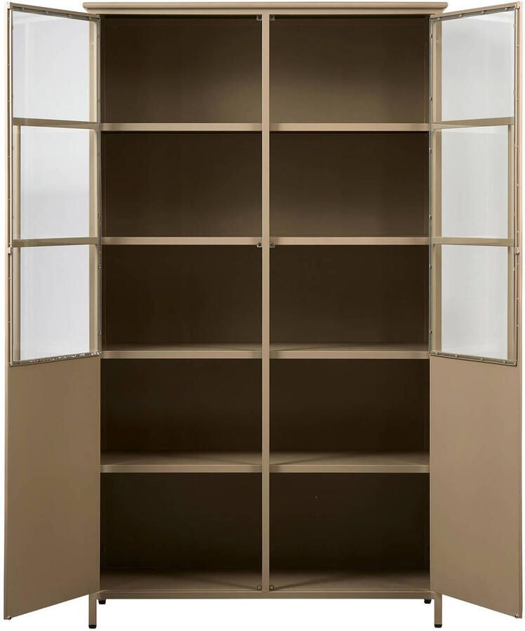 WOOOD Vitrinekast Exhibit met glazen deuren en veel opbergruimte h 170 cm x b 99 cm - Foto 3