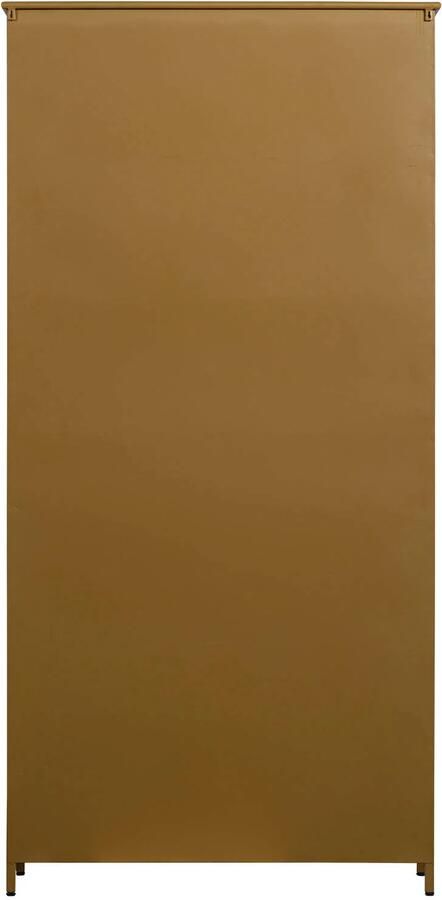 WOOOD | Exhibit xl 2-deurs vitrinekast metaal honing geel | Woonkamer meubels | Kast | Vitrinekast - Foto 3