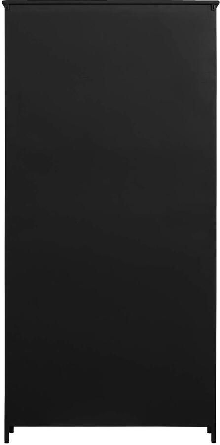 WOOOD | Exhibit xl 2-deurs vitrinekast metaal zwart | Woonkamer meubels | Kast | Vitrinekast - Foto 2