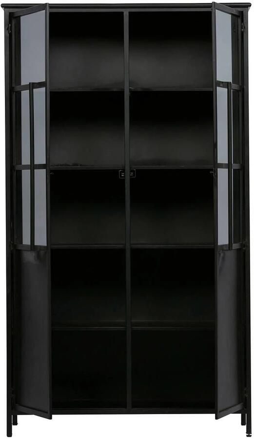 WOOOD Vitrinekast Exhibit met glazen deuren en veel opbergruimte h 170 cm x b 99 cm - Foto 5