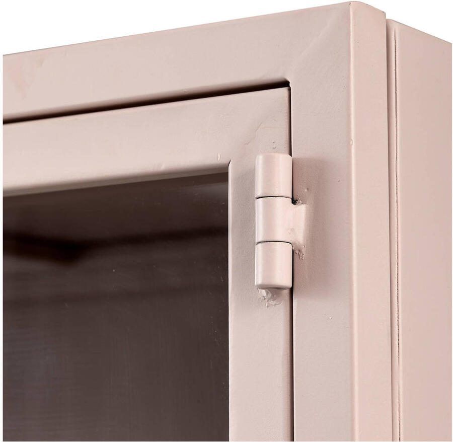 WOOOD Vitrinekast Ronja Halfglazen vitrine van gepoedercoat metaal H 189 cm x B 110 cm - Foto 7