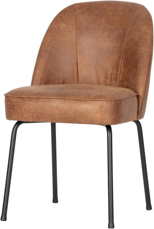 BePureHome Vogue Eetkamerstoel Leer Cognac Set van 2 - Foto 4