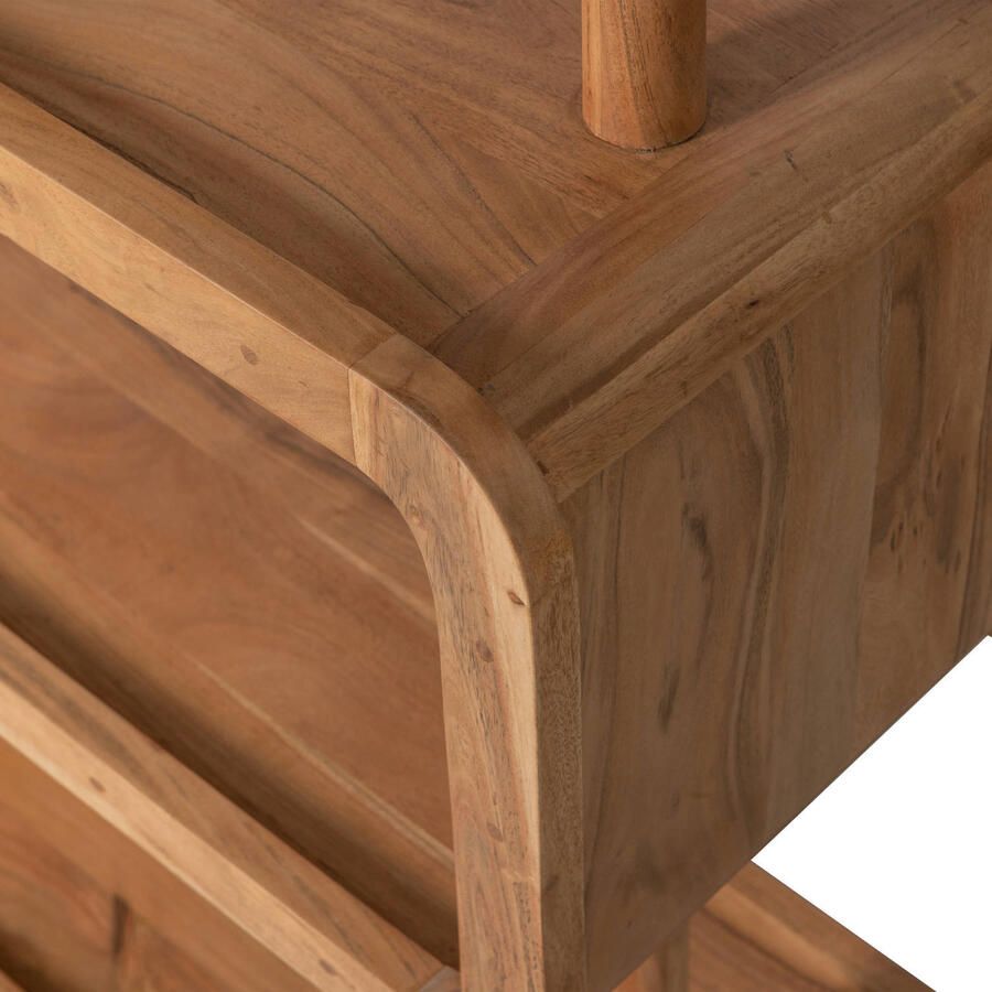 BePureHome | Rattle Open Kast Hout Naturel | Woonkamer meubels | BergkastKast - Foto 5