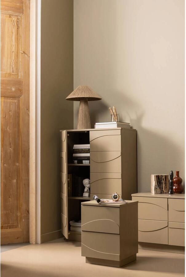 WOOOD | Teo kast grenen mud | Woonkamer meubels | Bergkast | Kast