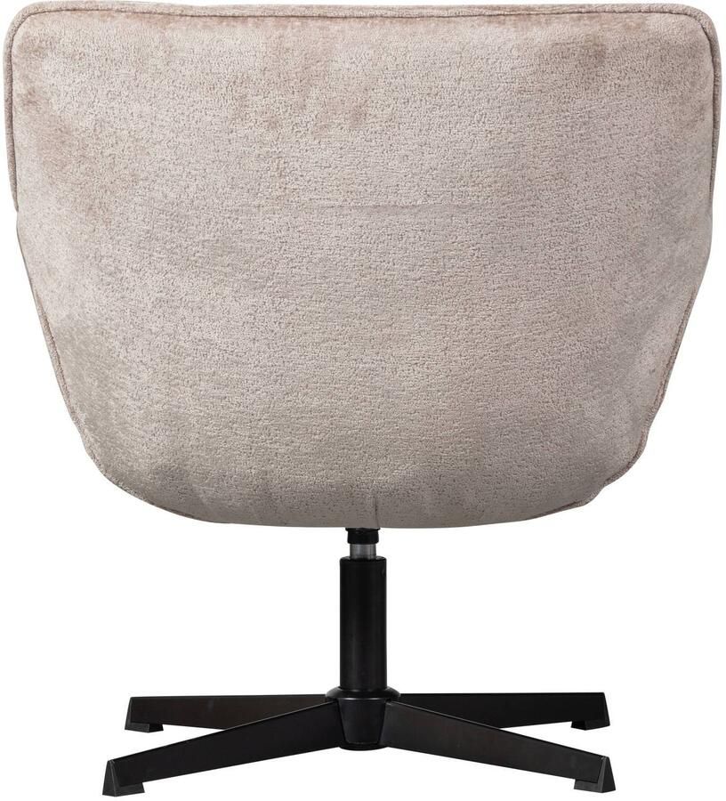 WOOOD Draaibare fauteuil Wibo met chenille-stof breedte 71 cm - Foto 3