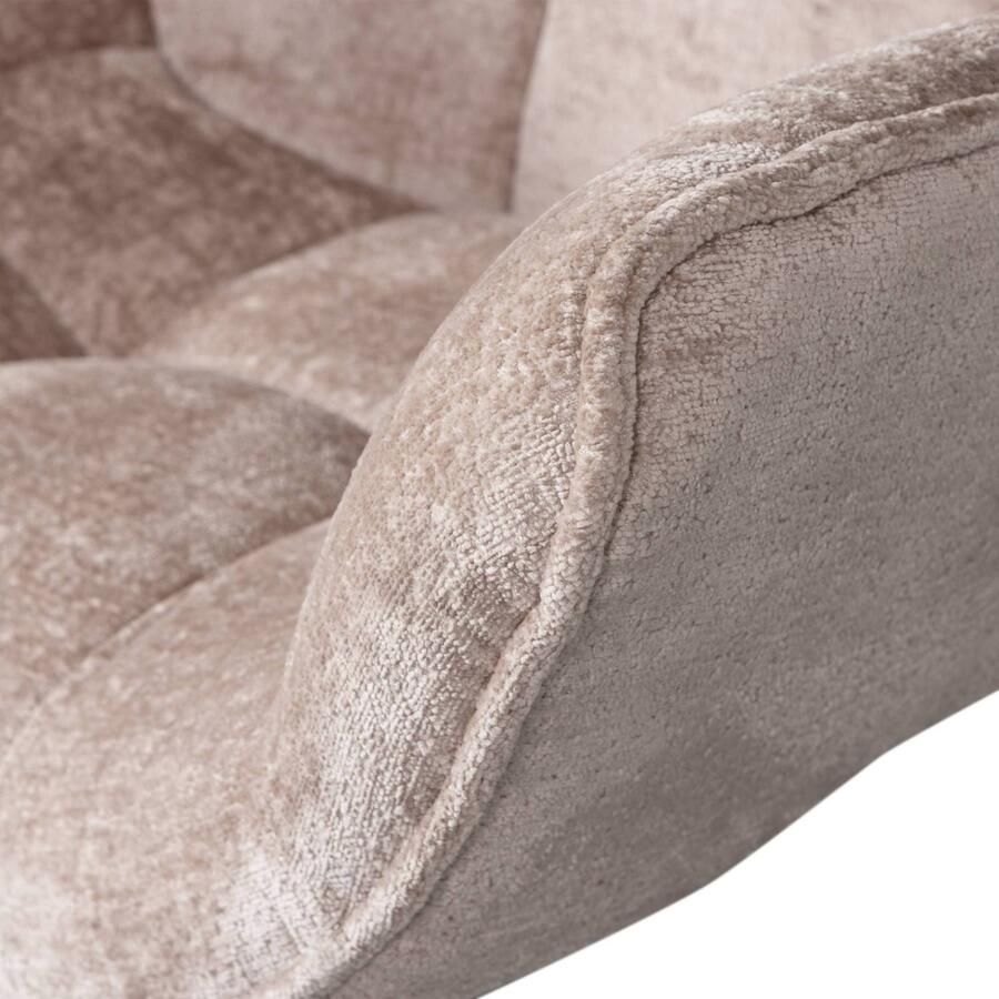 WOOOD Draaibare fauteuil Wibo met chenille-stof breedte 71 cm - Foto 4