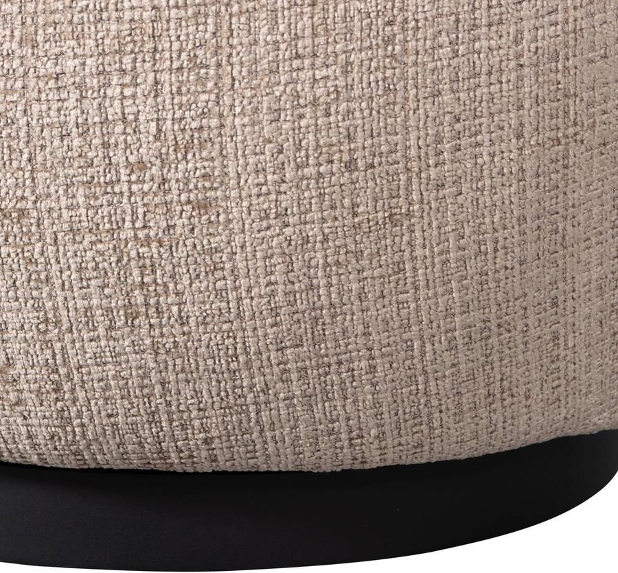 BePureHome | Woolly draaifauteuil chenille zand | Zitmeubels woonkamer | Draaifauteuil - Foto 3
