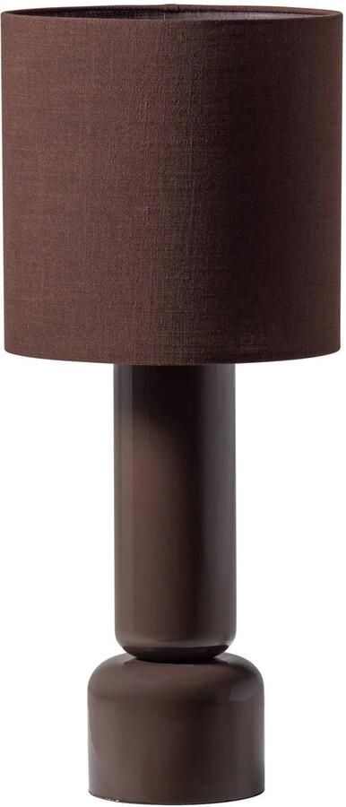 WOOOD Zivian tafellamp hout hoogglans donkerbruin [fsc]
