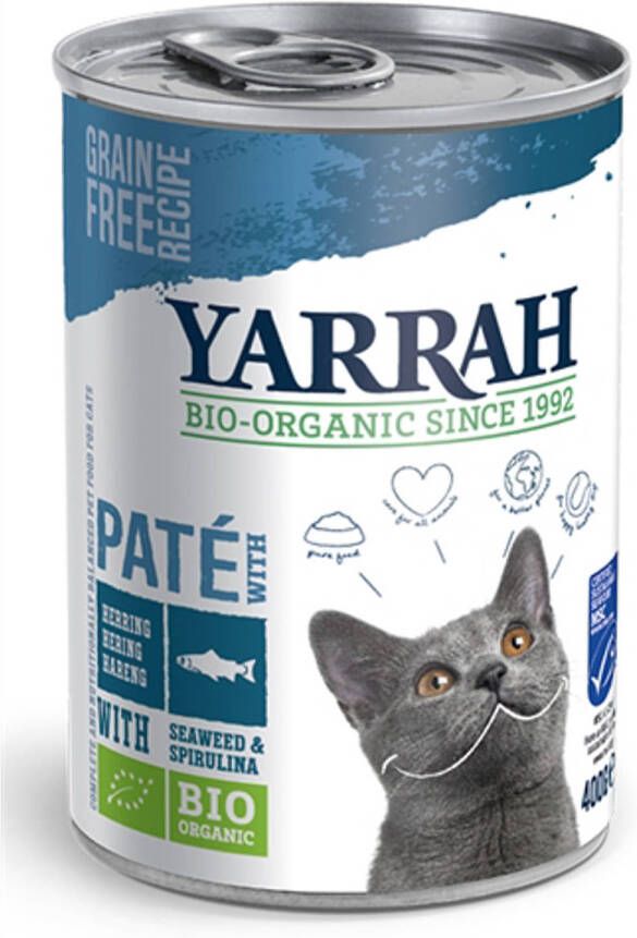 Yarrah Cat Blik Pate Vis 12X400 gr