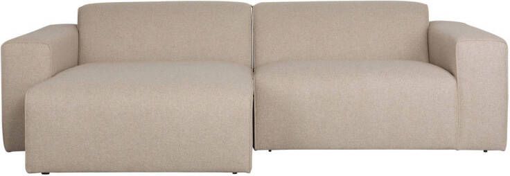 Zuiver hoekbank links Sofa Milka cappuccino