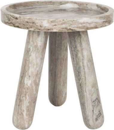 Zuiver Ronde Bijzettafel Cosmopolitan Marmer 40cm Bruin - Foto 4