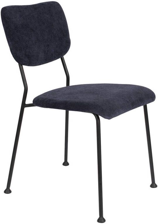 Zuiver Benson Eetkamerstoelen Donkerblauw Set van 2
