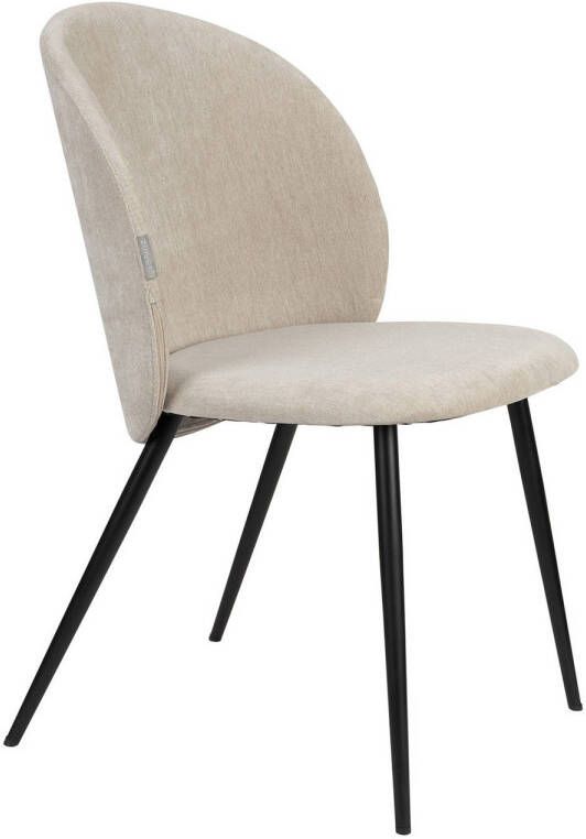 Zuiver Cozy Eetkamerstoelen Beige Set van 2