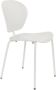 Zuiver The Ocean Chair Eetkamerstoelen Coconut Milk Set van 2 Wit - Thumbnail 2