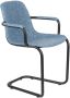 Zuiver Thirsty Eetkamerstoelen met armleuning Blauw Set van 2 - Thumbnail 3