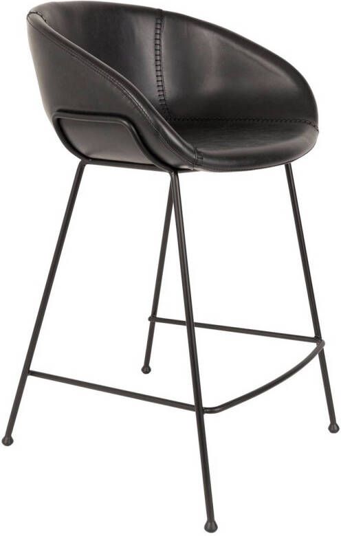 Zuiver Feston Counter Barkruk 65 cm- Zwart Set van 2 - Foto 2