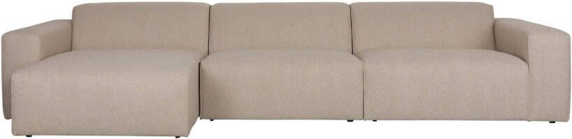 Zuiver hoekbank Milka hoek links cappuccino