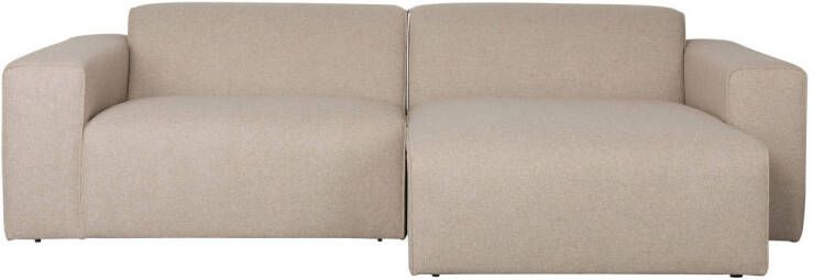 Zuiver hoekbank rechts Sofa Milka cappuccino