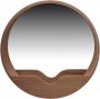 Intens Wonen Zuiver round wall spiegel hout small - Thumbnail 2