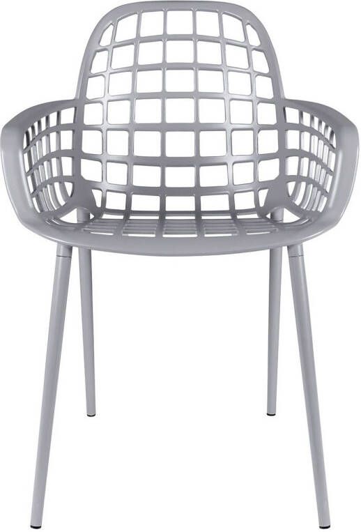 Zuiver Albert Kuip Tuinstoelen met armleuning Lichtgrijs Set van 2