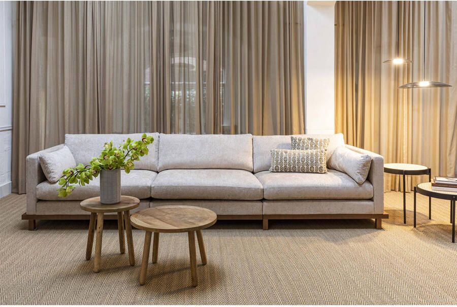 Zuiver | Blossom 4 5-zitsbank Sand | Zitmeubels woonkamer | 4 5-zitsbank - Foto 4