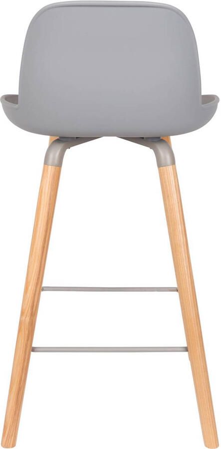 Zuiver Set 2 Barstoelen Albert Kuip Zithoogte 65 Cm Lichtgrijs