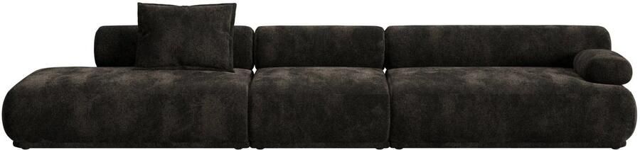 Zuiver 4 5-zits Bank Rembrandt 455cm Ribstof Donkerbruin