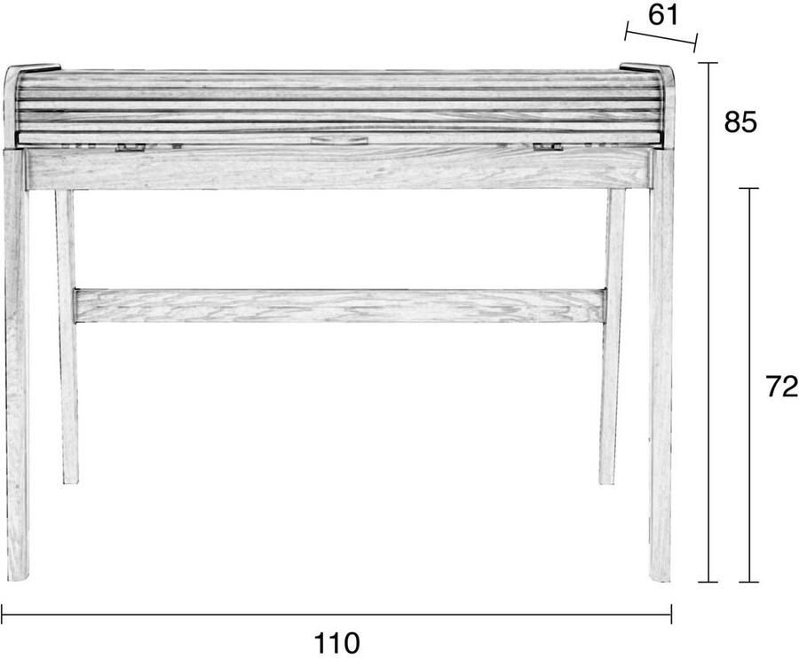 Zuiver | Bureau Barbier Natural | Woonkamertafels | Bureau - Foto 2