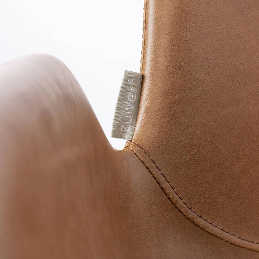 Zuiver Brit LL Barkruk Bruin Set van 2