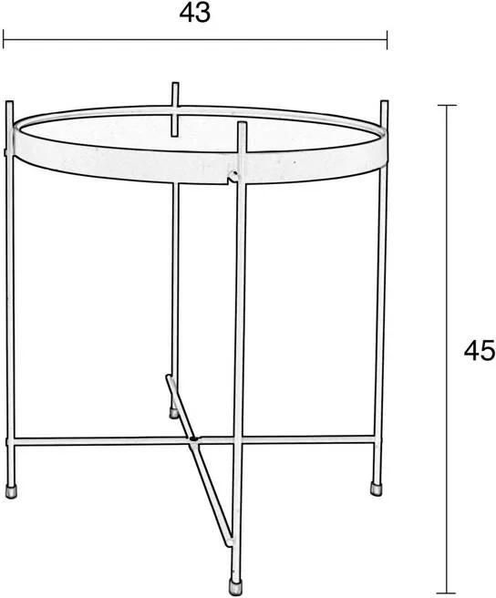 Zuiver | Bijzettafel Cupid Silver | Woonkamertafels | Bijzettafel - Foto 4