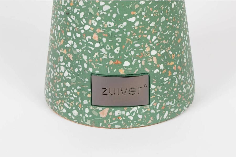 Zuiver Ronde Bijzettafel Victoria Terrazzo 41cm Groen - Foto 3
