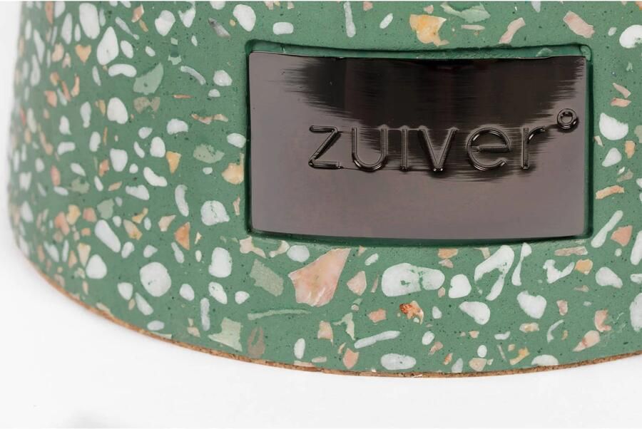 Zuiver Ronde Bijzettafel Victoria Terrazzo 41cm Groen - Foto 2