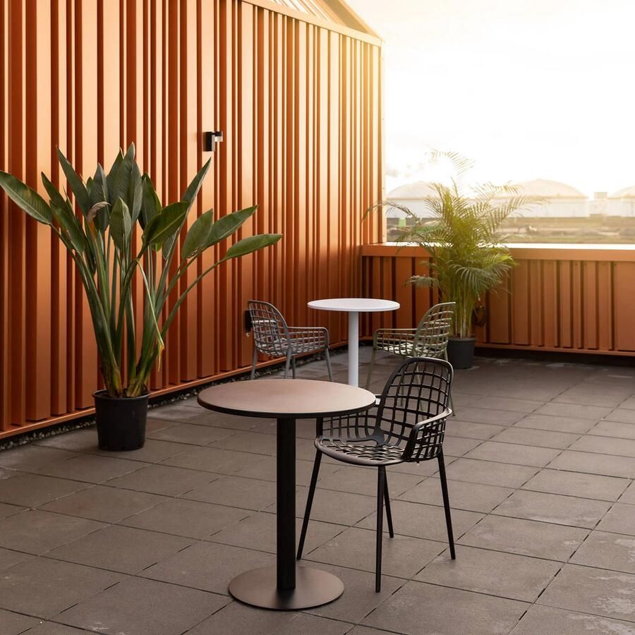 Zuiver | Bistro Tafel Metsu Black | Tuinmeubelen | Tuintafel