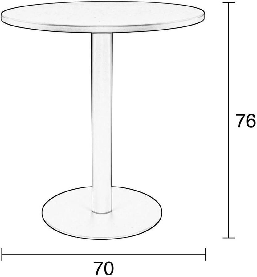 Zuiver | Bistro Tafel Metsu Green | Tuinmeubelen | Tuintafel - Foto 2