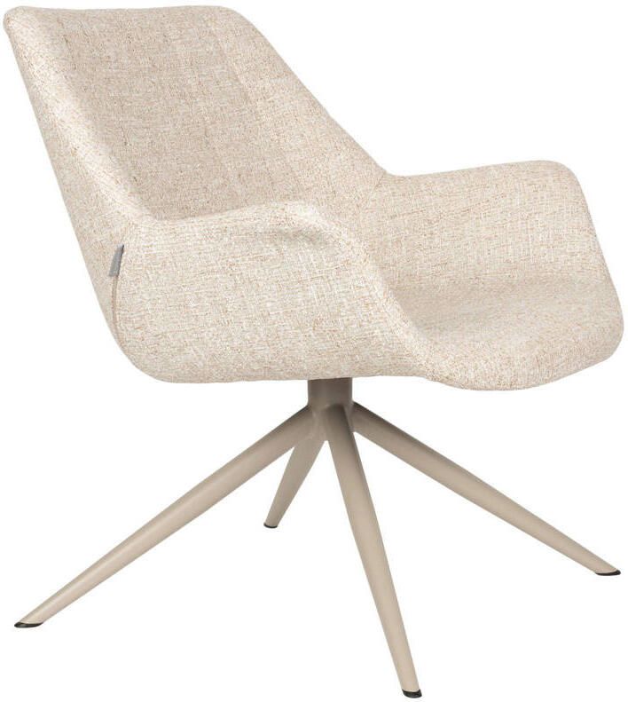 Zuiver Draaifauteuil Doulton Geweven stof Beige