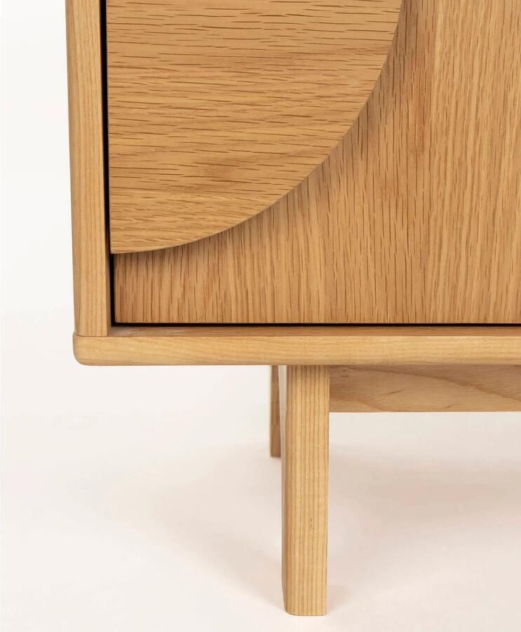 Zuiver | Dressoir Groove 2 Drs Natural Oak | Woonkamer meubels | Dressoir - Foto 2