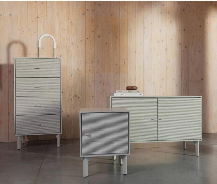 Zuiver Dressoir Morning Acaciahout en rotan 108cm Beige