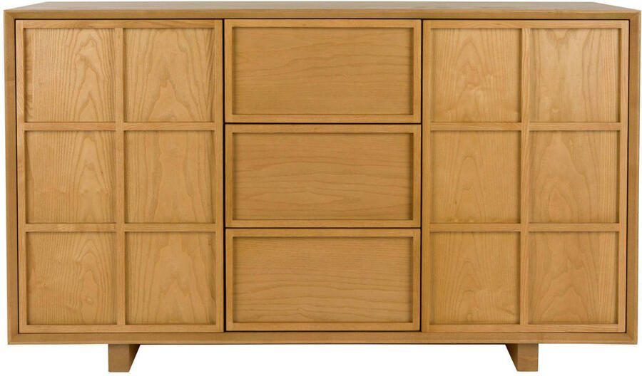 Zuiver Dressoir Raster Essenhout 120cm Naturel