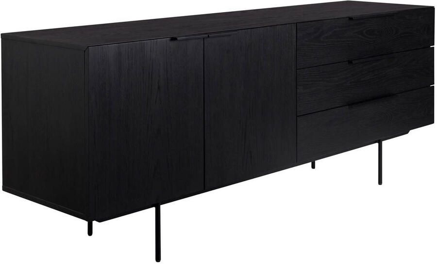 Zuiver | Dressoir Travis Black Oak | Woonkamer meubels | Dressoir - Foto 3