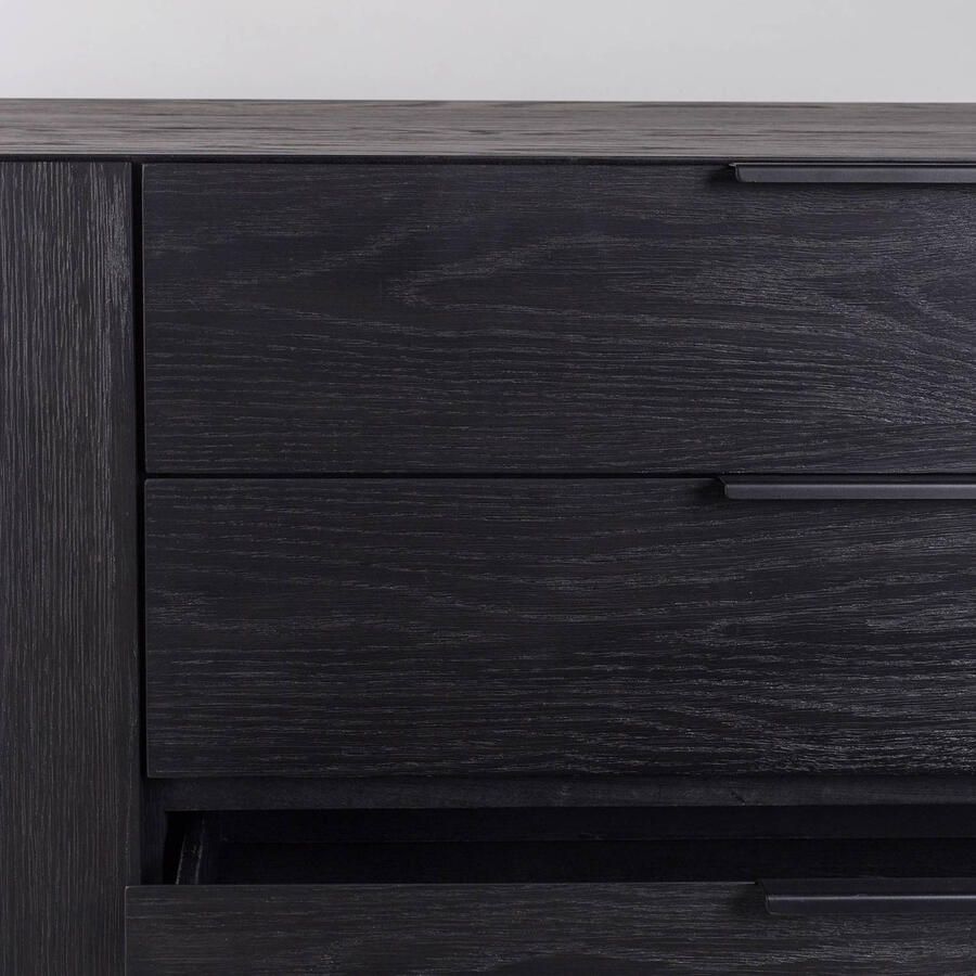 Zuiver | Dressoir Travis Black Oak | Woonkamer meubels | Dressoir - Foto 2