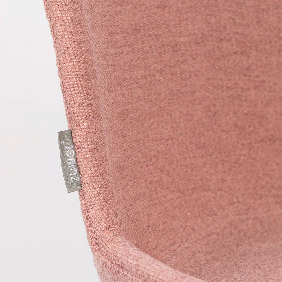 Zuiver Albert Kuip Soft Eetkamerstoelen Roze Set van 2