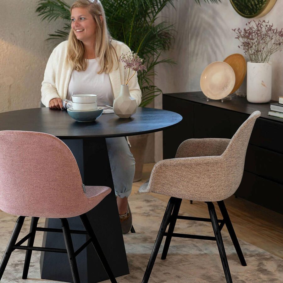 Zuiver Albert Kuip Soft Eetkamerstoelen armleuning Grijs Set van 2 - Foto 3