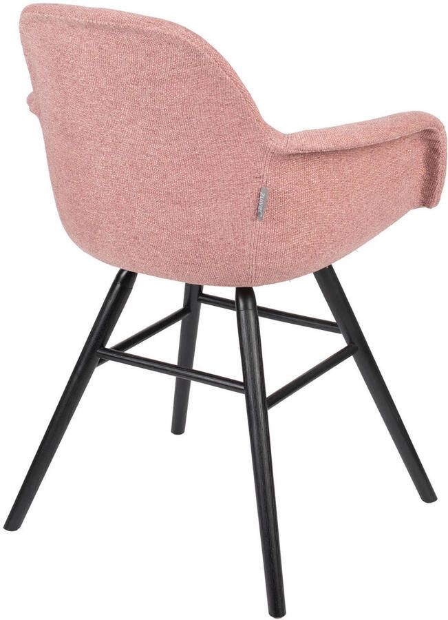 Zuiver Albert Kuip Soft Eetkamerstoelen armleuning Roze Set van 2