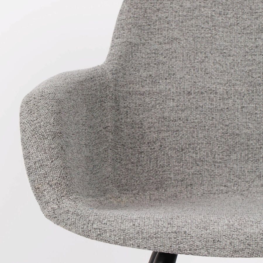Zuiver Albert Kuip Soft Eetkamerstoelen armleuning Grijs Set van 2