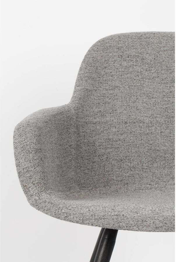 Zuiver Albert Kuip Soft Eetkamerstoelen armleuning Grijs Set van 2 - Foto 4